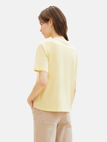 T-shirt TOM TAILOR DENIM en jaune