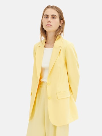 TOM TAILOR DENIM Blazer in Yellow