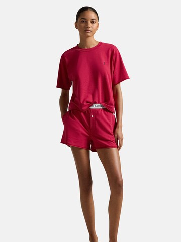 Pyjama ' Club Terry ' Polo Ralph Lauren en rouge : devant