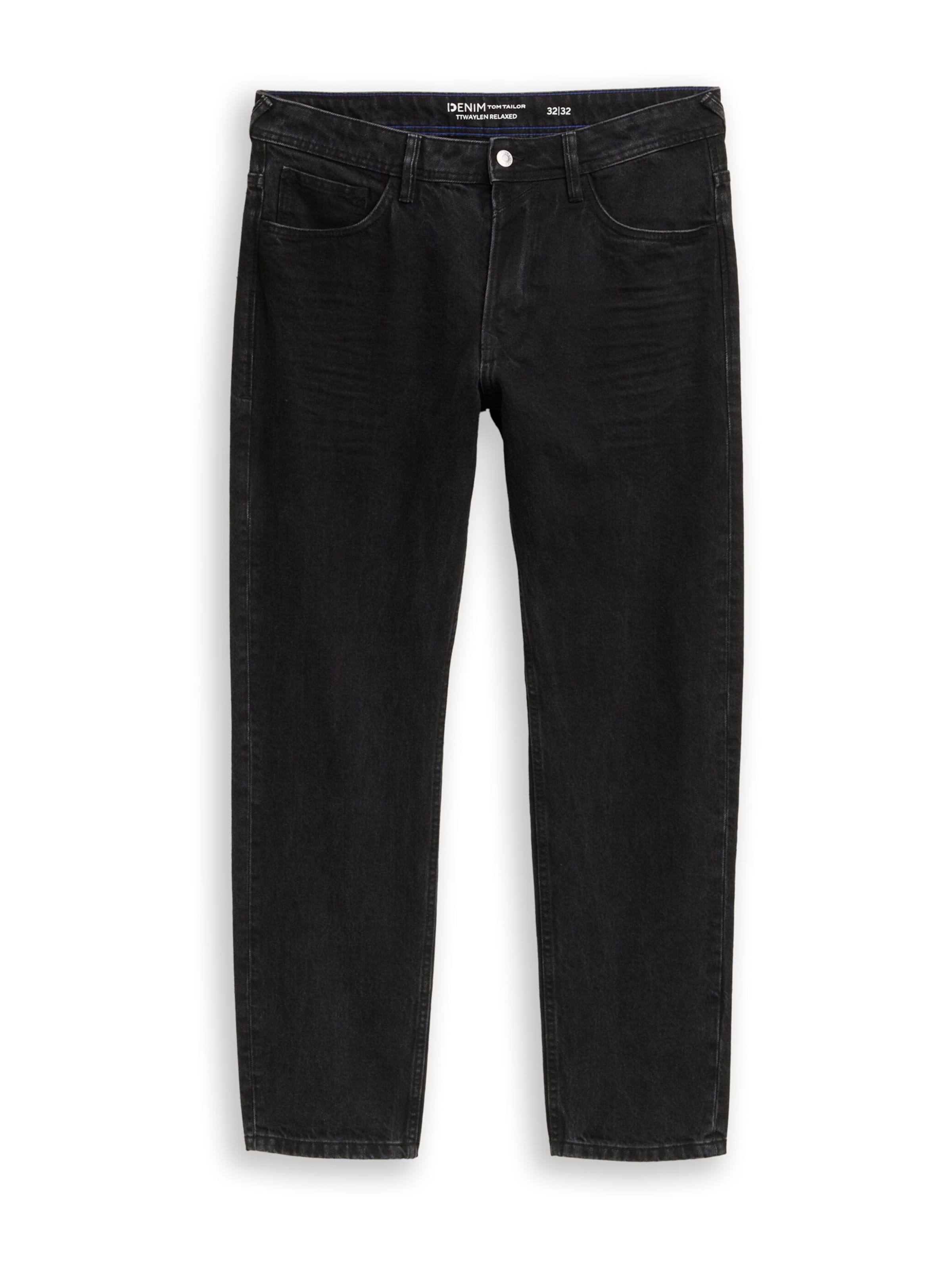 TOM TAILOR DENIM Jeans 'Waylen' in Schwarz: Vorderseite