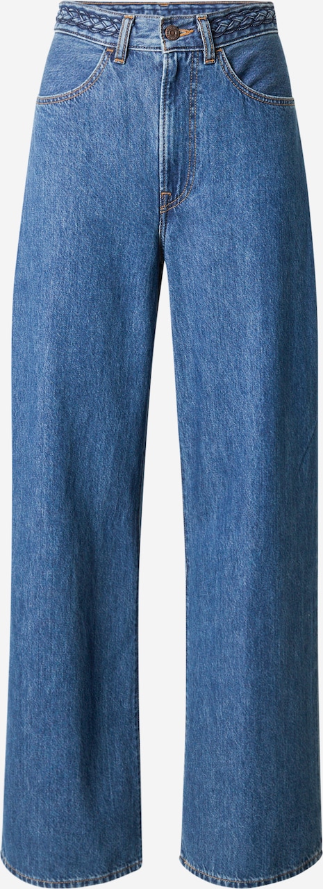 Wide leg Jeans 'RIBCAGE' de la LEVI'S ® pe albastru: față