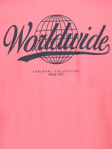 Sublevel Shirt 'Worldwide' in Pink