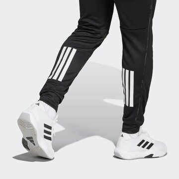 ADIDAS PERFORMANCE Tapered Sports trousers 'Essentials Camo' in Black