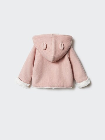 Geacă tricotată 'Lulu' de la MANGO KIDS pe roz