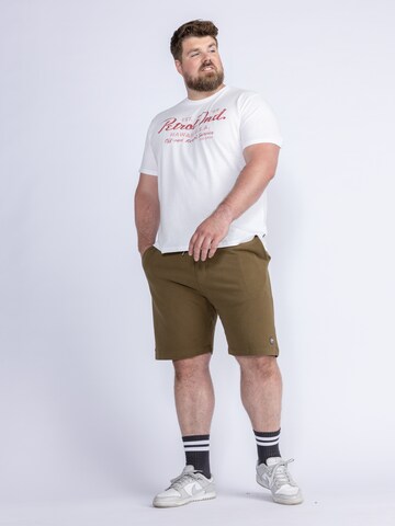 T-Shirt 'Bonfire' Petrol Industries en blanc