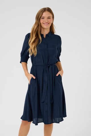 Kaffe Blousejurk 'Emine' in Blauw: voorkant