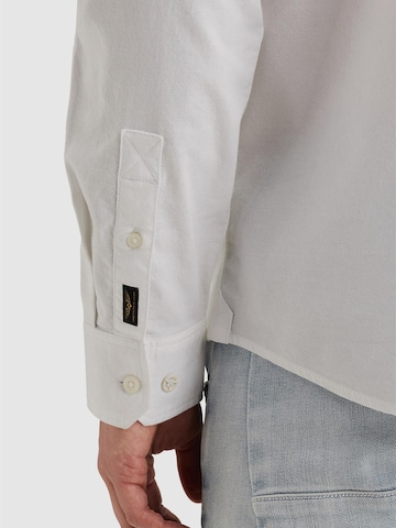 PME Legend Regular fit Skjorta 'Explorer Oxford shirt with button-down collar' i vit