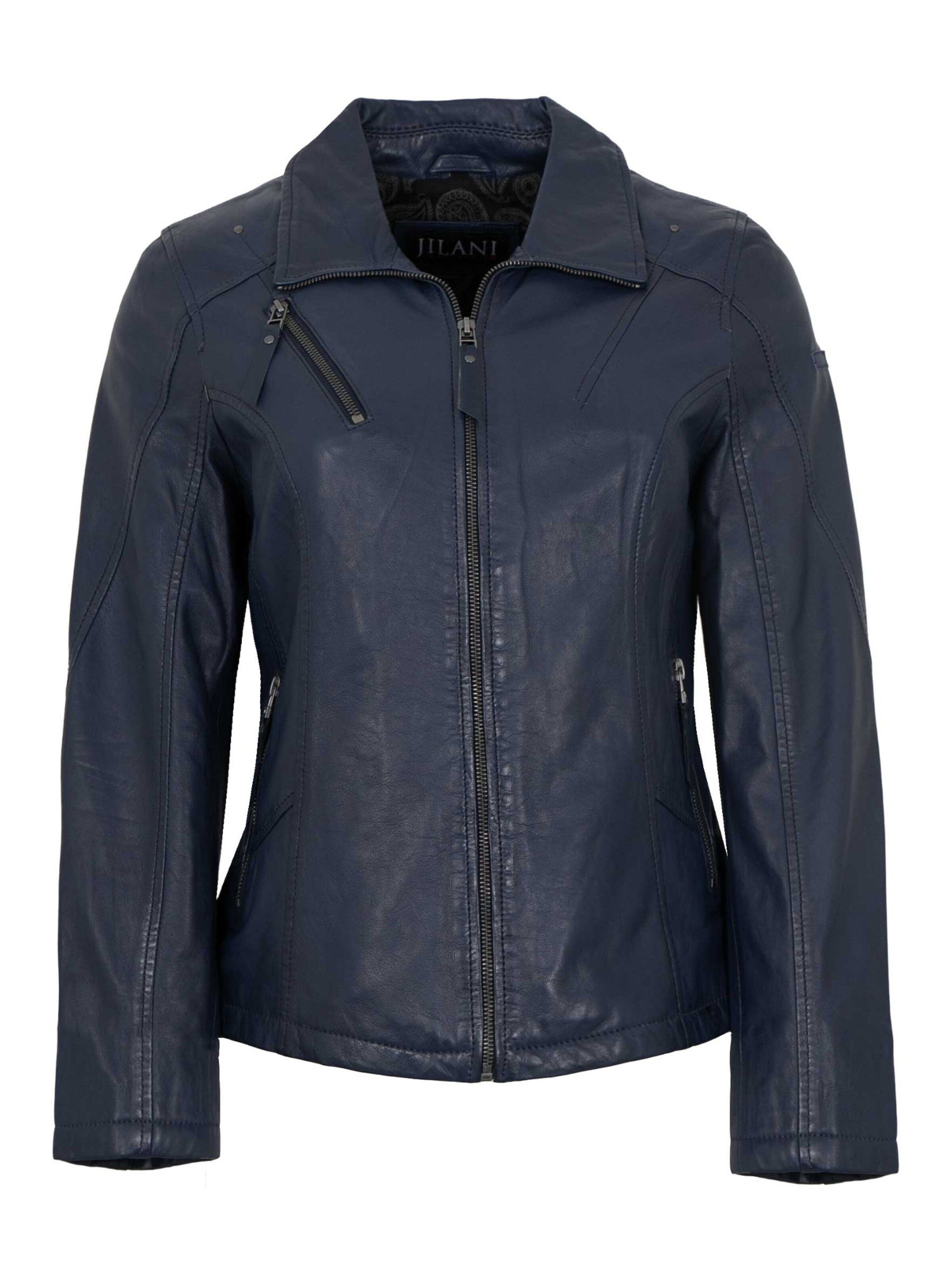 Jilani Between-Season Jacket 'Dalma' in Blue: front