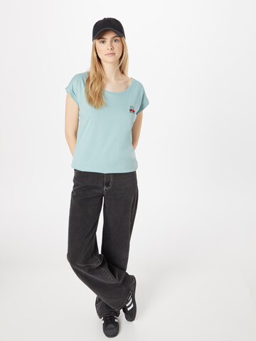 Iriedaily T-Shirt 'Veggie' in Blau