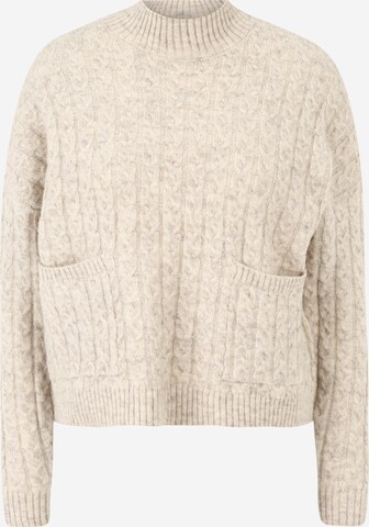 PIECES Sweter w kolorze beżowy: przód
