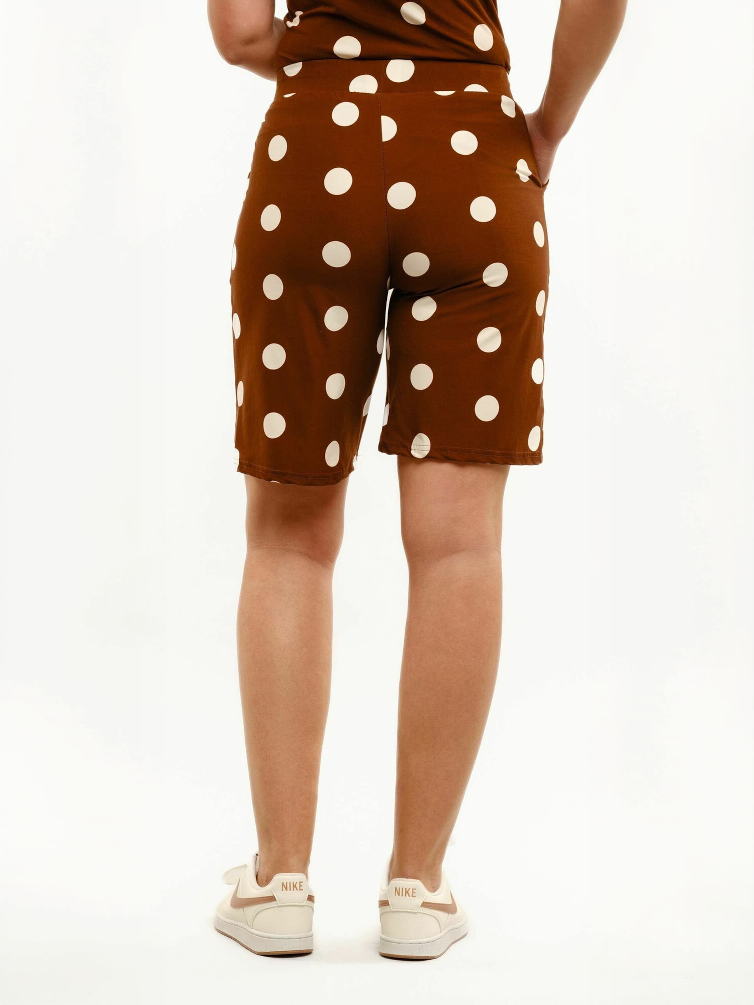 Regular Pantalon ' ALMA ' Liberte Essentiel en marron