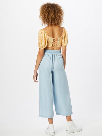 Tally Weijl Wide Leg Hose in Blau
