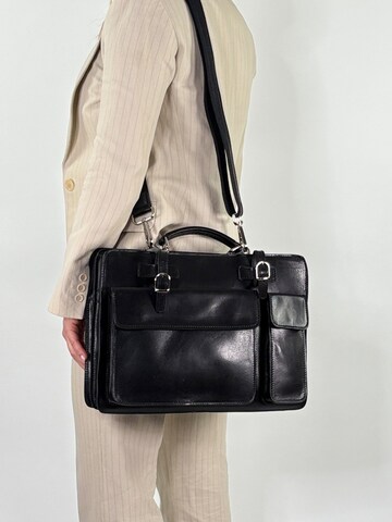 lePelou Aktenkoffer 'MARCO' in Zwart