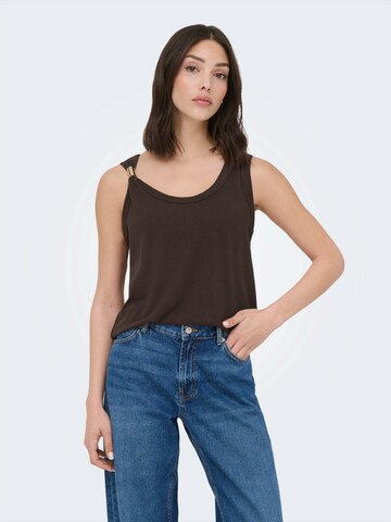 JDY Top 'JDYUFFA' - Hnedá: predná strana