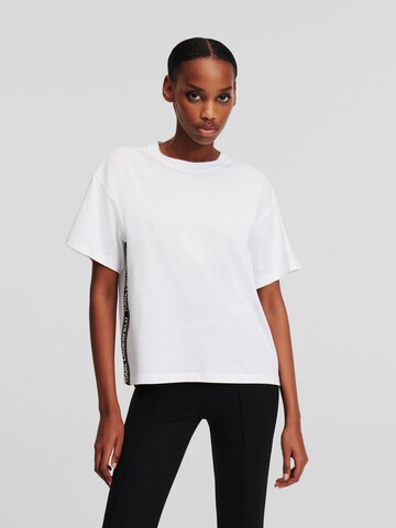 T-shirt Karl Lagerfeld en blanc : devant