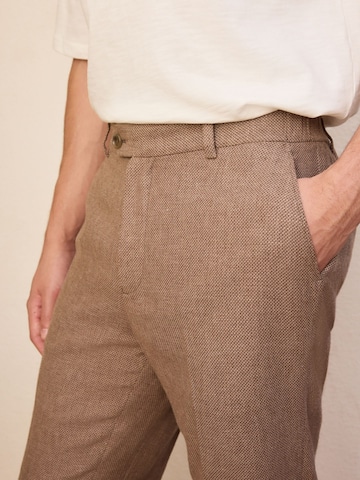 Next Tapered Ráncos nadrág - barna