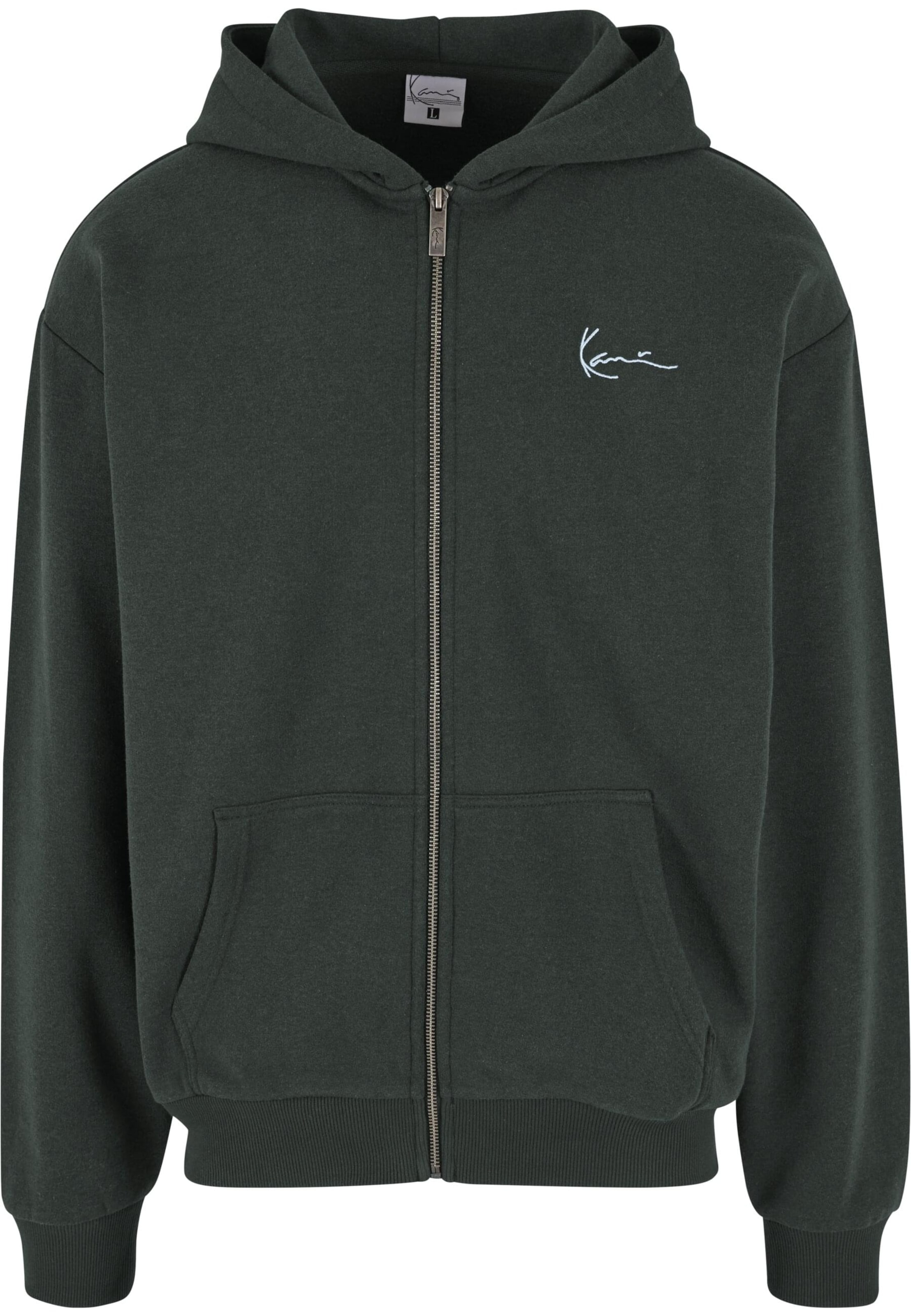 Karl Kani Sweatjacke in Grau: Vorderseite