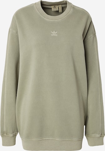 Adidas originals trefoil crew neck sweatshirt in khaki online