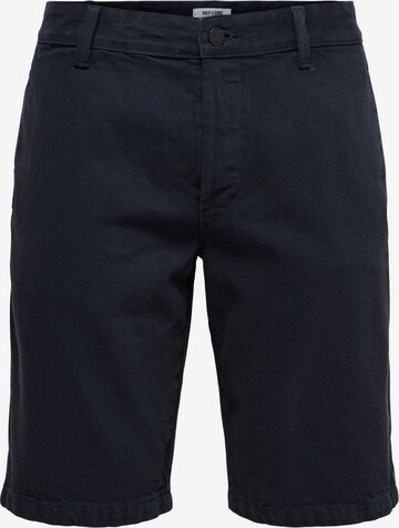 Only & Sons Chino Pants 'Avi' in Blue: front