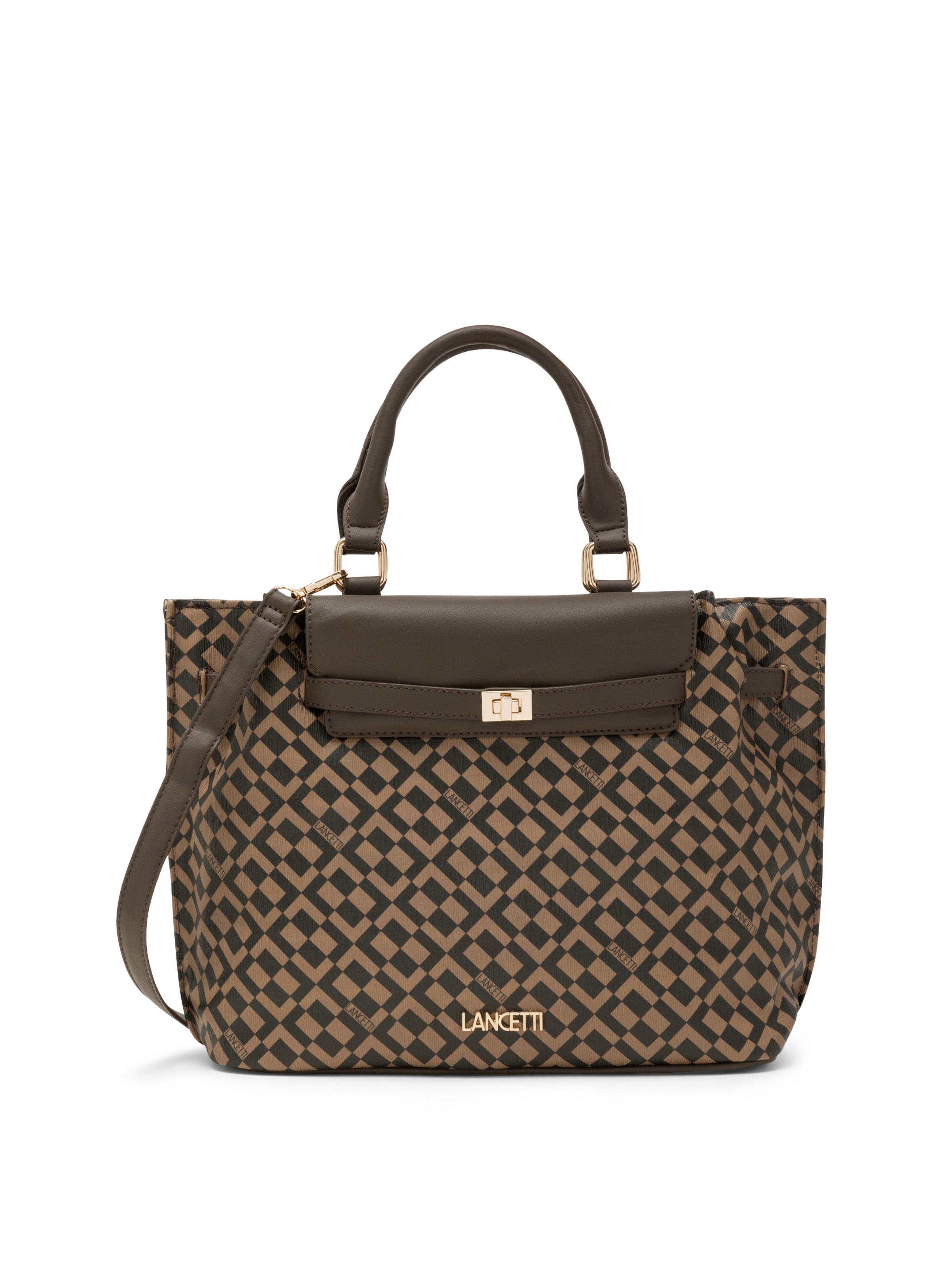 Lancetti Handbag 'Tokai 1' in Brown: front