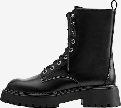 Pull&Bear Schnürstiefelette in 36 in schwarz, Produktansicht