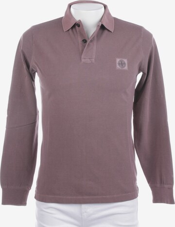 Stone Island Button Up Shirt in S in Purple: front