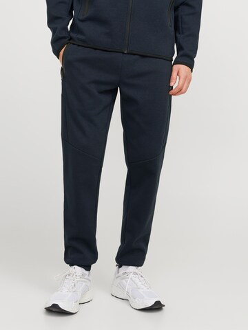 JACK & JONES Alt kitsenev Püksid, värv sinine: eest vaates