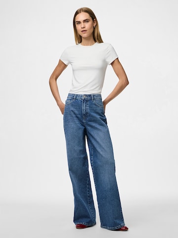 PIECES Wide leg Jeans 'PCSELMA' in Blue