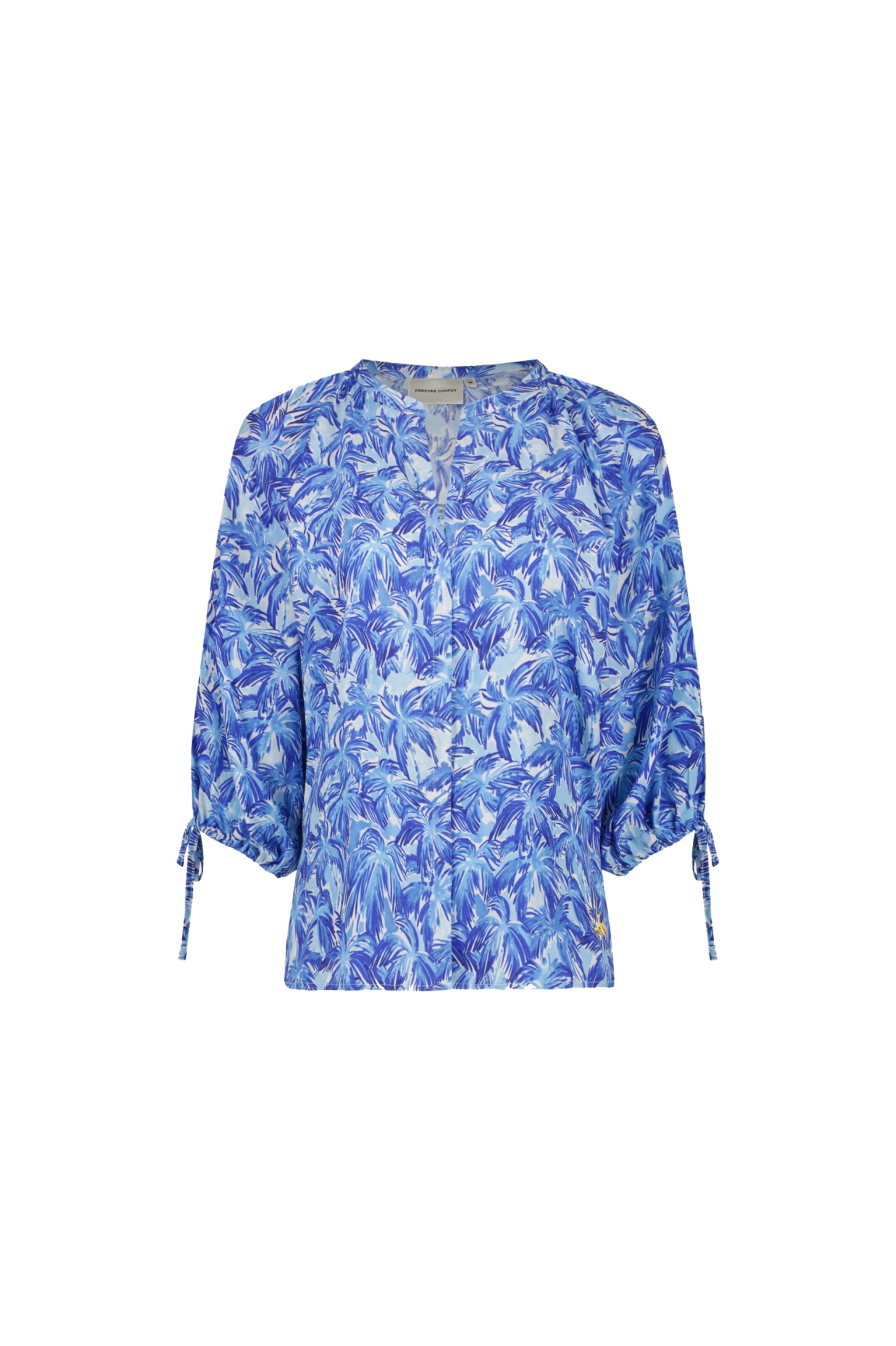 Fabienne Chapot Blouse 'Cooper' in Blauw: voorkant