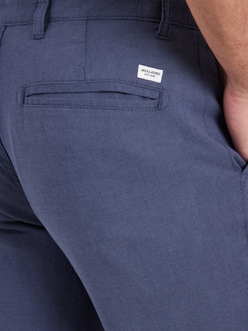 JACK & JONES Štandardný strih Chino nohavice 'JPSTOLLIE JJDAVE' - Modrá