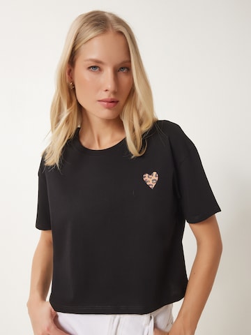 T-shirt Happiness İstanbul en noir : devant