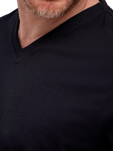 FALKE Shirt 'Essential Cotton'‌‌‌ in Schwarz