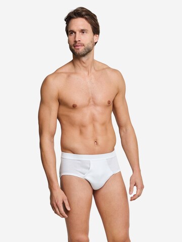SCHIESSER Slip 'Cotton Essentials Doppelripp'‌‌‌‌‌‌‌‌‌ in Weiß