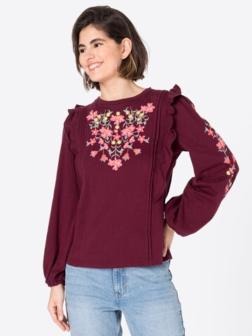 Oasis Blouse in Rood: voorkant