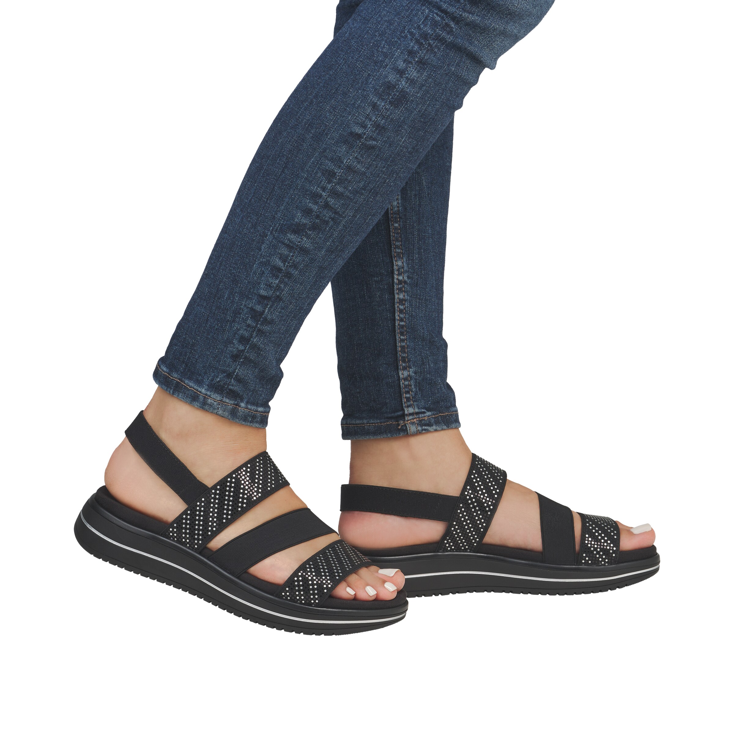 REMONTE Sandals 'D1J59' in Black