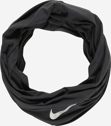 NIKE Sports Scarf in Black: front