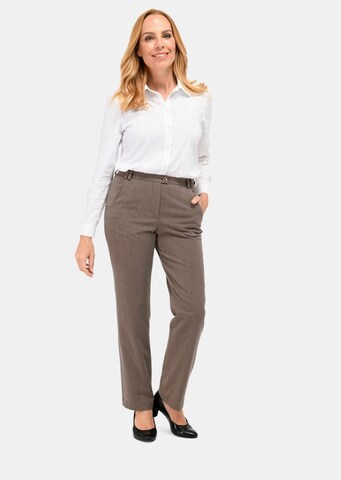 Regular Pantalon à plis 'CARLA' Goldner en beige