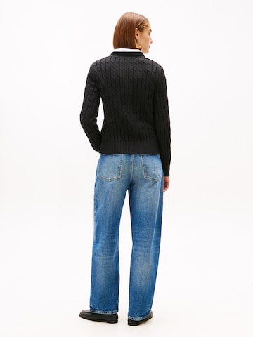 TOMMY HILFIGER Pullover in Schwarz