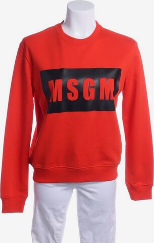 MSGM Sweatshirt & Zip-Up Hoodie in XS in Red: front