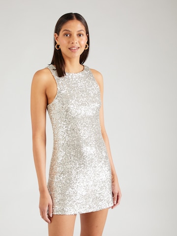 AÉROPOSTALE Sukienka 'SEOUIN' w kolorze srebrny: przód