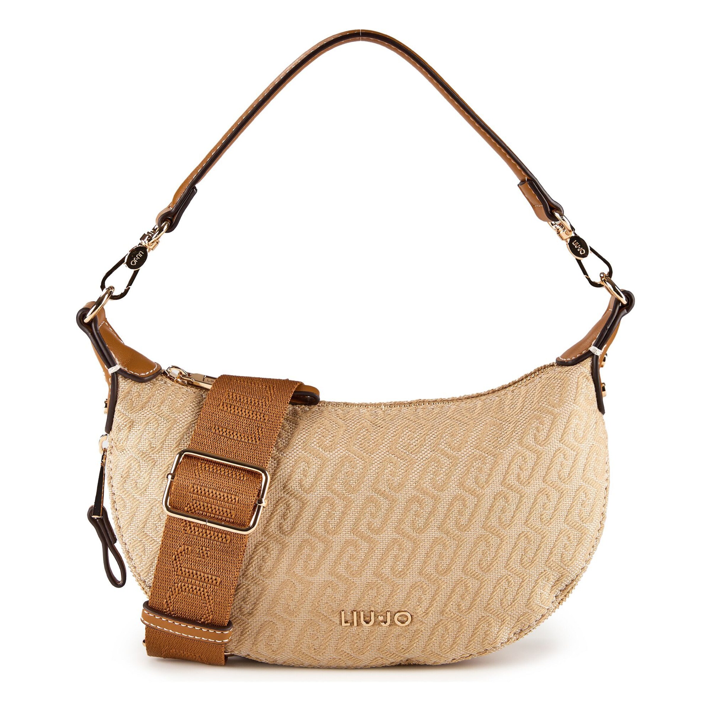 Borsa a spalla 'Kaliska' di Liu Jo in beige: frontale