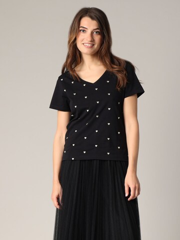 T-shirt 'Hearty' Deeluxe en noir : devant