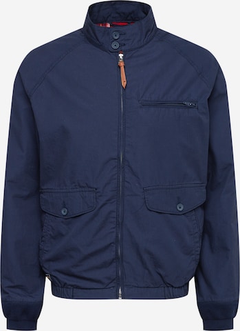 Superdry Prehodna jakna 'Collegiate Harrington' | modra barva: sprednja stran