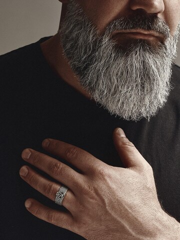 REYTEL Ring 'PRAYER TO HAIL M.' in Silber