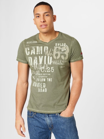 CAMP DAVID T-Shirt in Grün: predná strana