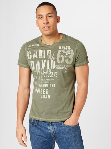 CAMP DAVID Shirt in Green: front