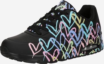Baskets basses 'Uno-Spread the Love' SKECHERS en noir : devant