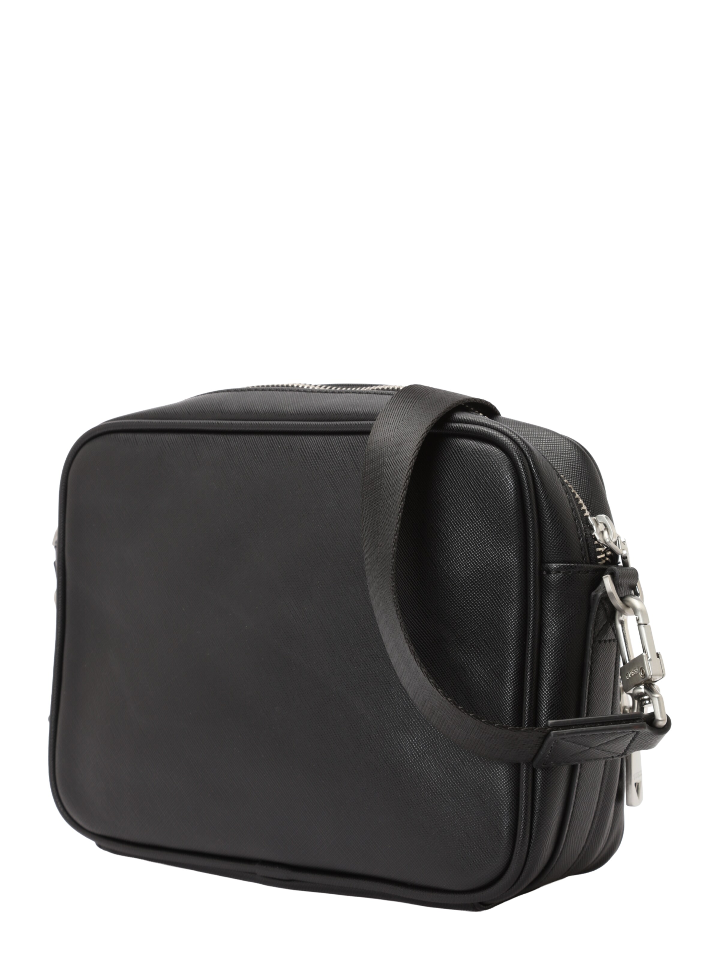 GUESS Сумка через плечо 'MILANO CROSSBODY DOUBLE ZIP' в Черный