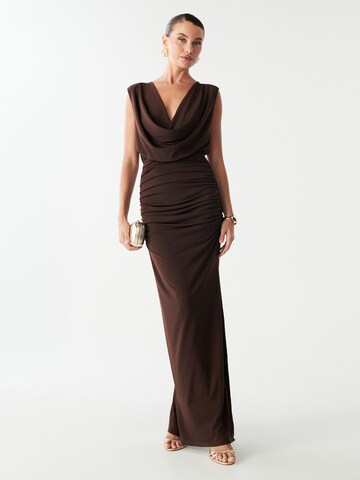 BWLDR Õhtukleit 'KAYLIE', värv pruun