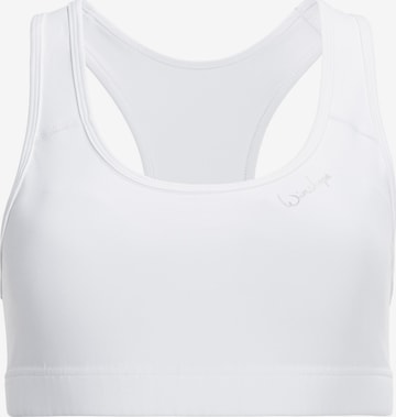 Bustier Soutien-gorge de sport Winshape en blanc : devant